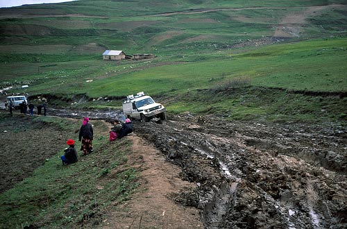 Highway zum Khaburabot-Pass, Tadjikistan