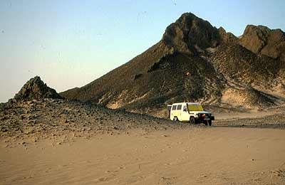 Jebel Barrut: Sandsturm im Anmarsch