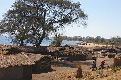 Dorf am Malawi-See