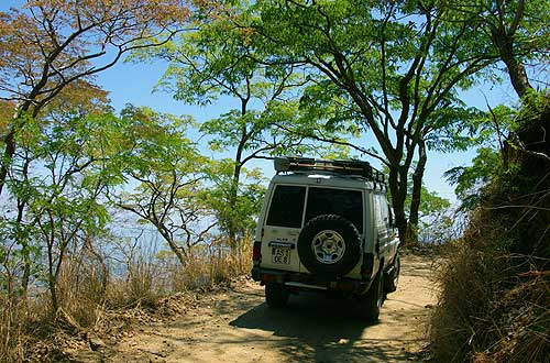 Weg in die Berge von Livingstonia, Malawi
