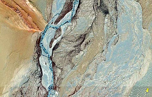 © Google Earth: Mazar Tagh and Hotan Fluss