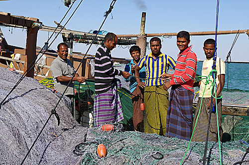 yemenitische Fischer in Hilf